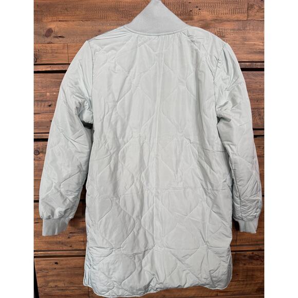 DIAMOND SUPPLY CO. Zircon Quilted Extended Bomber Women's Jacket in Mint Sz M - Picture 2 of 7